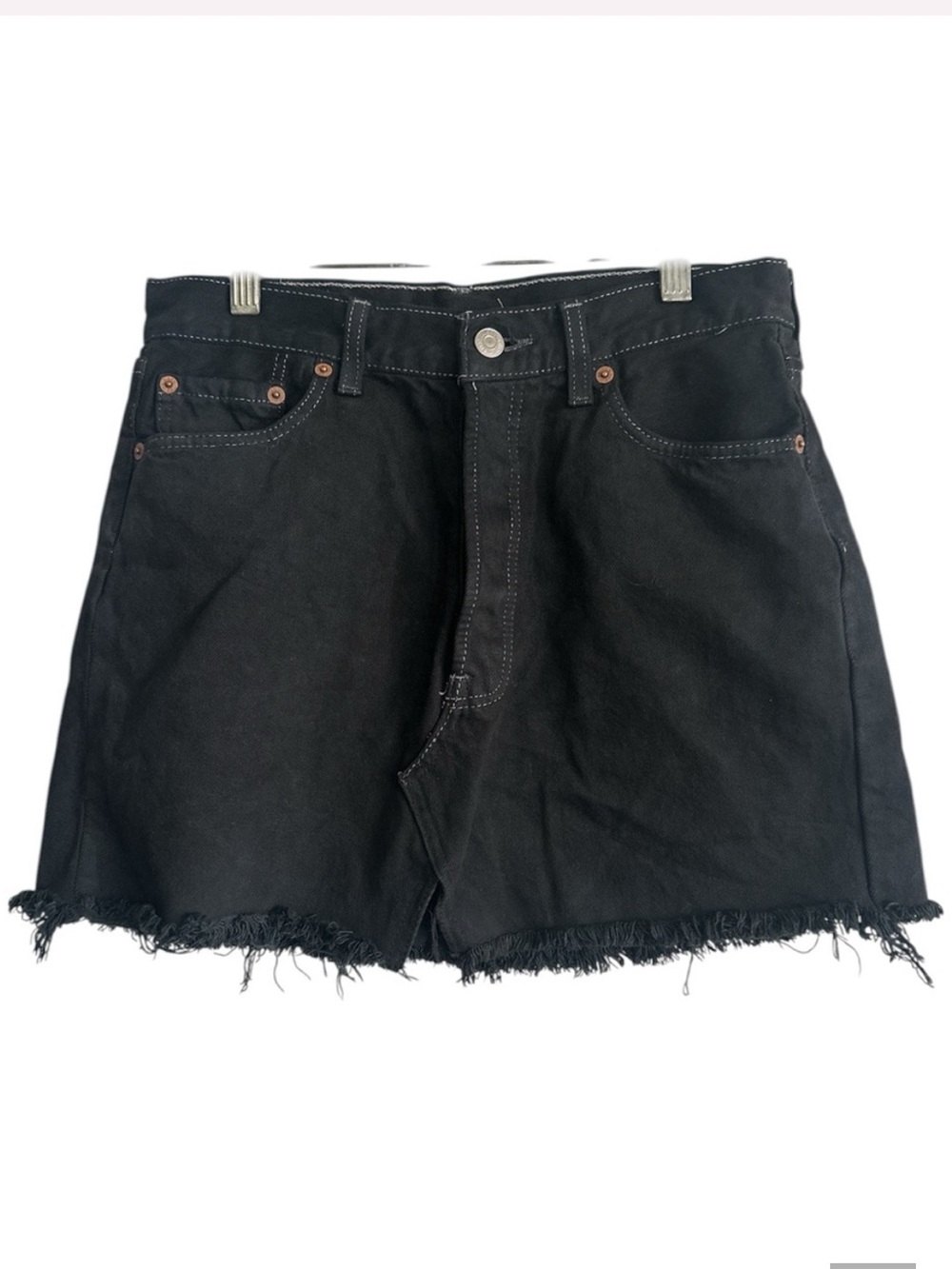 Levi’s 501 Black Denim Cotton Skirt Size 6